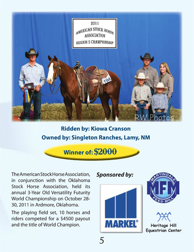 American Stock Horse Association: World Championship Stock Horse ...